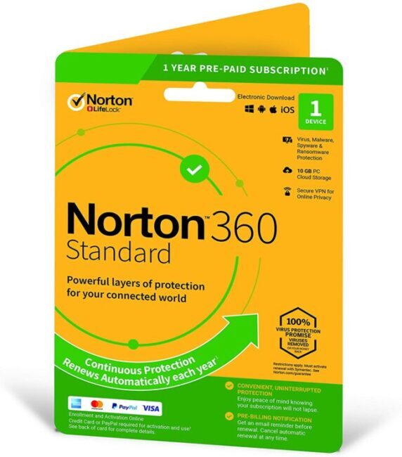 NORTON SECURITY STANDARD 1PC/1ROK (RETAIL CYFROWA) - kupic w sklepie internetowym Kupsoft